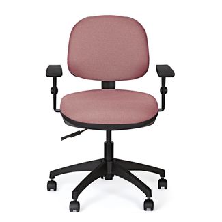CADEIRA SECRETÁRIA MARELLI ACTIVE 703 ROSE COM ESTRUTURA PRETA