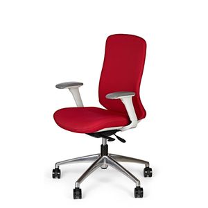 CADEIRA DE ESCRITÓRIO MARELLI SELECT 2367 VERMELHA COM BASE POLIDA