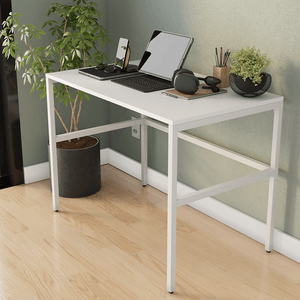 MESA ESCRITÓRIO BRANCA MARELLI FRAME 1000X600MM COM ESTRUTURA EM BRANCO