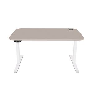 MESA COM REGULAGEM DE ALTURA MARELLI UP 1400x700MM GIANDUIA COM ESTRUTURA EM BRANCO