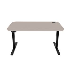 MESA COM REGULAGEM DE ALTURA MARELLI UP 1400x700MM GIANDUIA COM ESTRUTURA EM PRETO