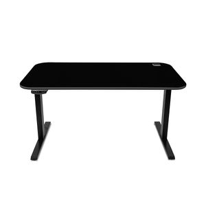 MESA COM REGULAGEM DE ALTURA MARELLI UP 1400x700MM PRETA COM ESTRUTURA EM PRETO