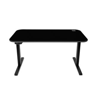 MESA COM REGULAGEM DE ALTURA MARELLI UP 1200x700MM PRETA COM ESTRUTURA EM BRANCO