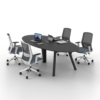 Mesa de reunião oval Work Marelli