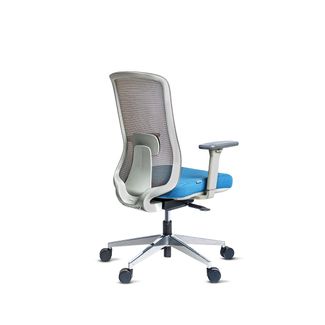 CADEIRA DE ESCRITÓRIO MARELLI MOVE 2557ABS AZUL TURQUESA COM BASE POLIDA