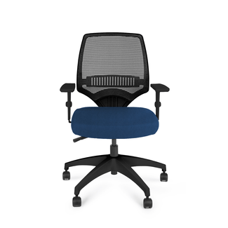 CADEIRA DE ESCRITÓRIO MARELLI YOU 213 AZUL REI COM ESTRUTURA PRETA